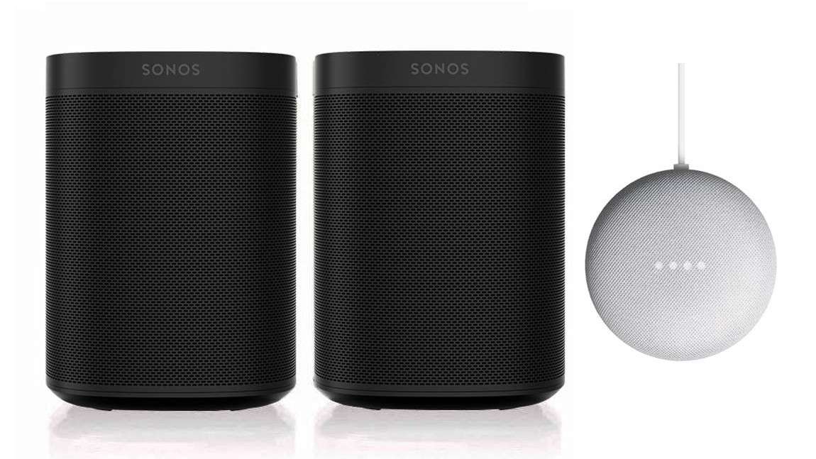 Fast 100 Euro sparen: Sonos One im Doppelpack mit Google Nest Mini