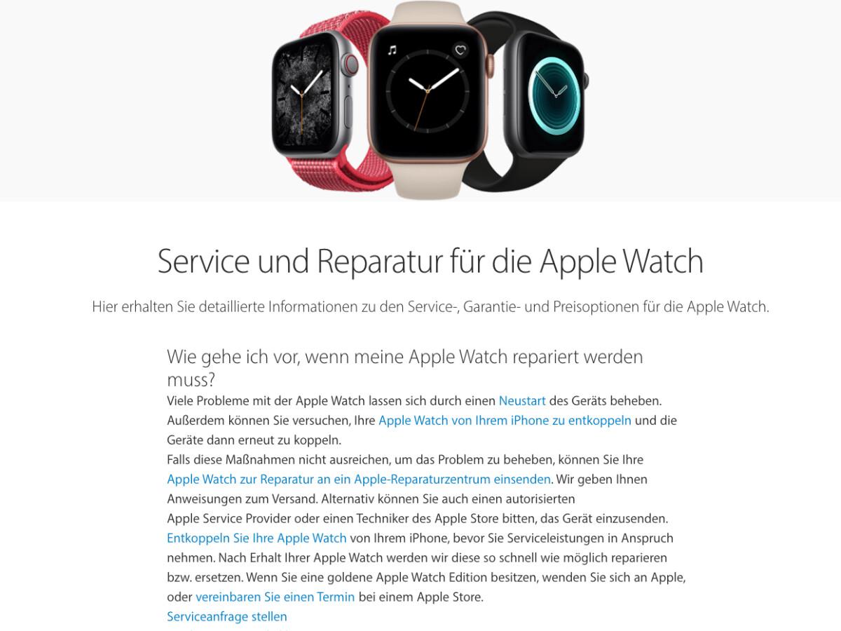 Alte Apple Watch: Ersatzteil-Engpass führt zu Upgrade auf Series 2